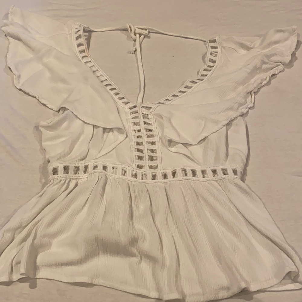 Charlotte russe white cut out top